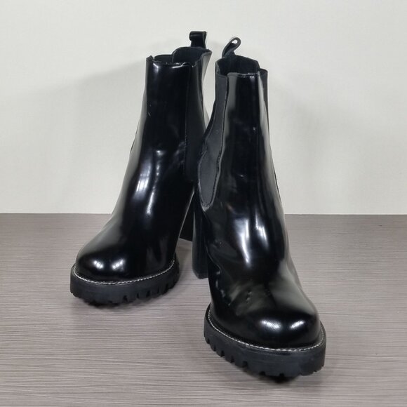 Jeffrey Campbell Cavalry Chelsea Boot, Black Leather, Women’s Size 9.5 M - Picture 4 of 12